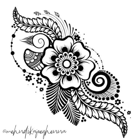 Роспись хной узоры