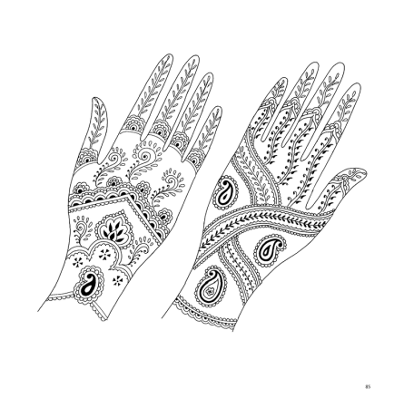 Эскизы для рисования хной