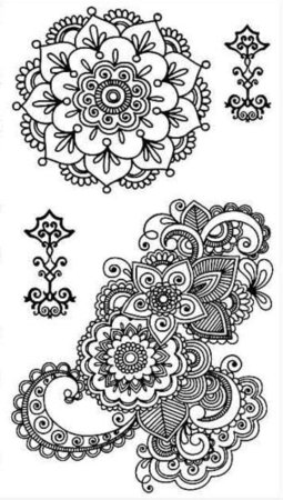 Индийские узоры мехенди