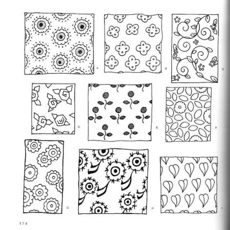 Узоры на ткани простые