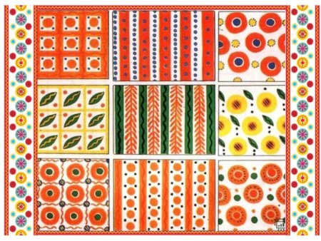 Декоративная роспись Дымковская