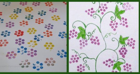 Рисование штампиками в детском саду