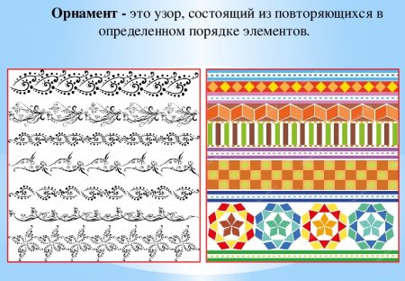 Геометрический и растительный орнамент