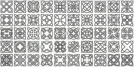 Линейный орнамент геометрический