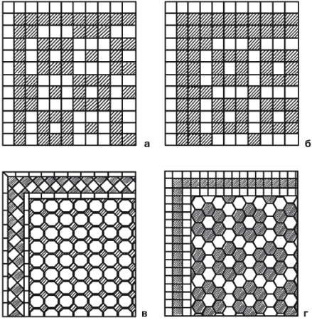 Схема укладки напольной плитки