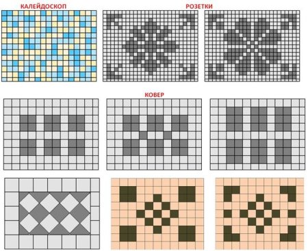 Узор из тротуарной плитки двух цветов