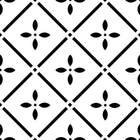 Трафарет узор на плитке