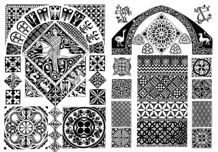 Орнамент готического стиля средневековья