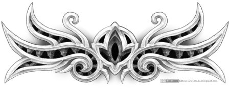 Готический орнамент карандашом