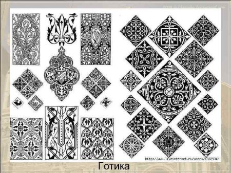 Орнаменты: Трифолий Готика