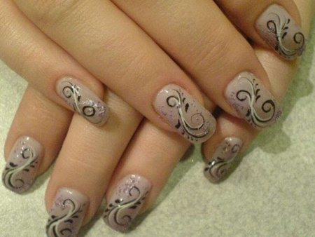 Френч с простым рисунком