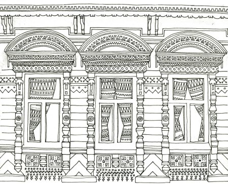 Раскрашенные наличники