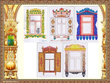 Узоры на ставнях окон