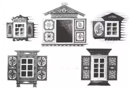 Расписные ставни русской избы