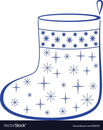 Новогодний носок плоттер