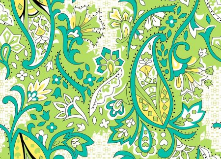 Орнамент на ткани огурец