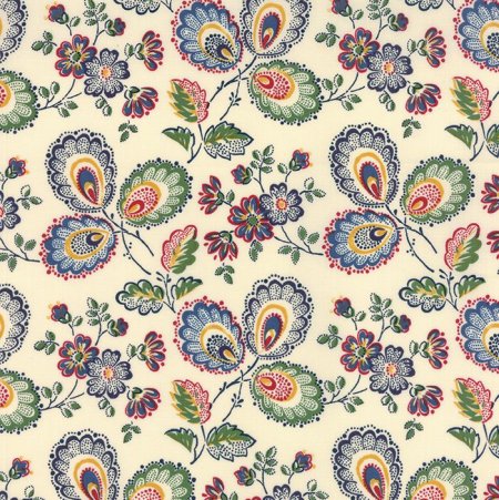 Цветочный орнамент на ткани
