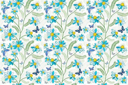 Мелкий орнамент цветы