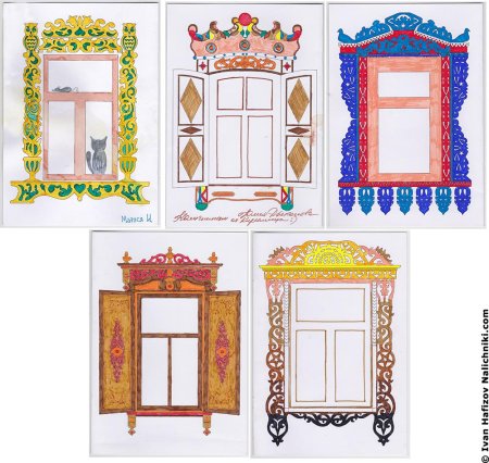 Старинные окна с узорами