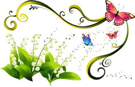 Весенний клипарт на прозрачном фоне