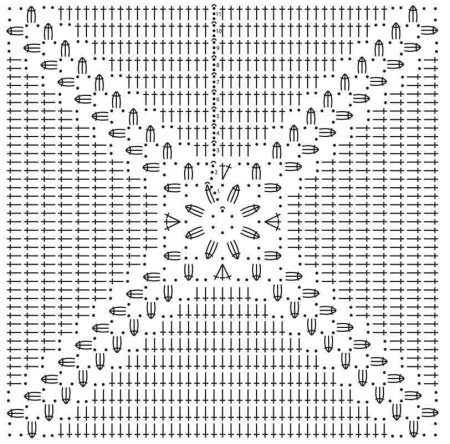 Чехлы на табуретки крючком квадратные схемы