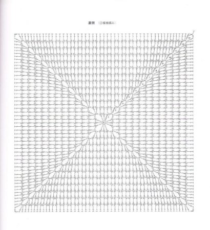 Сидушка на табурет крючком квадратная схема