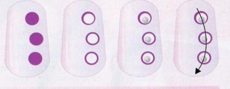 Маникюр по мокрому лаку схемы