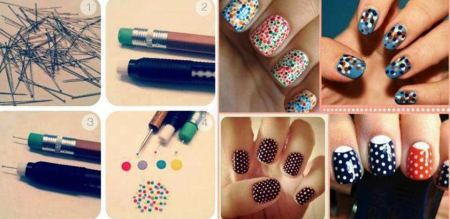 Рисование на ногтях палочками для начинающих пошагово узоры