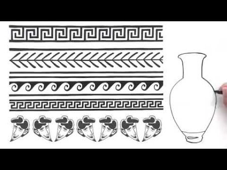 Древнегреческие узоры на вазах