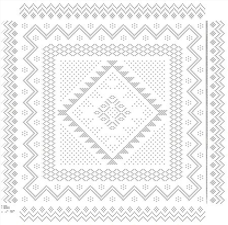 Оренбургский пуховый платок раскраска