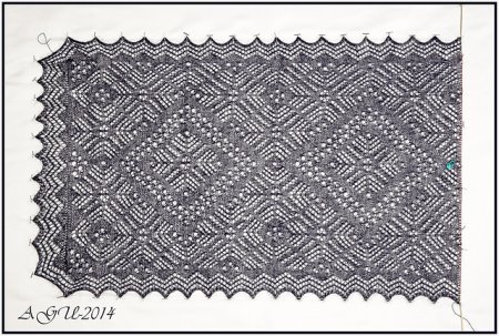 Эскиз пухового платка