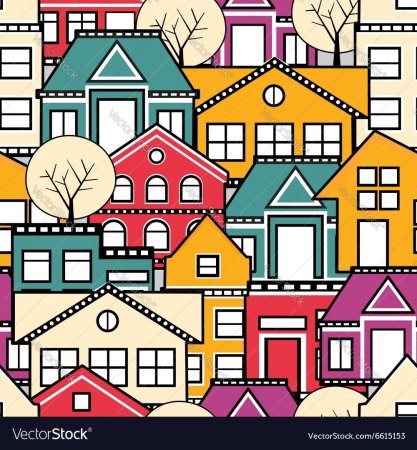 Город иллюстрация паттерн