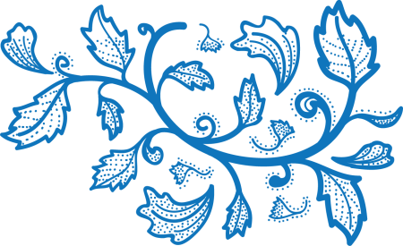 Восточный орнамент листья