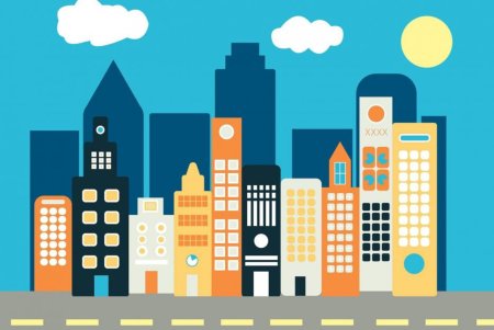 Город Векторная Графика