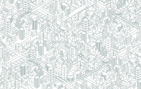 Бесшовный паттерн город