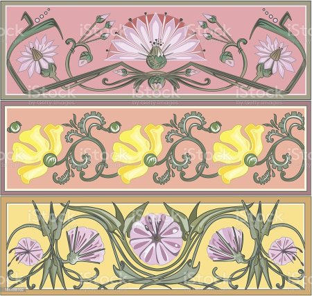 Растительная композиция в полосе