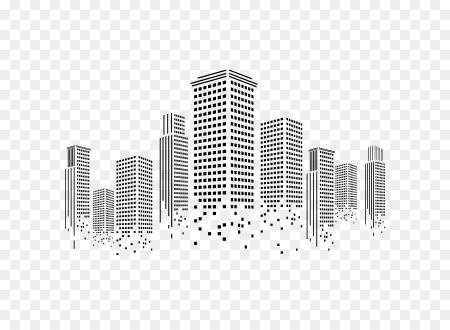 Очертания небоскребов