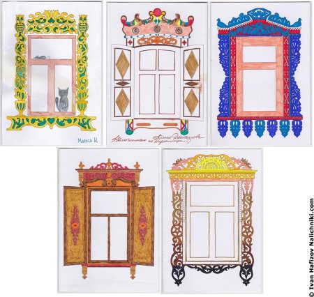 Узоры на ставнях окон