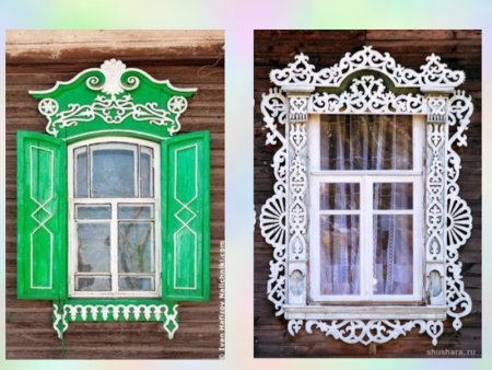 Узоры на ставнях окон