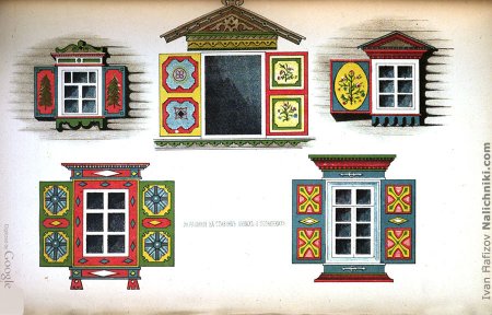 Старинные окна с узорами