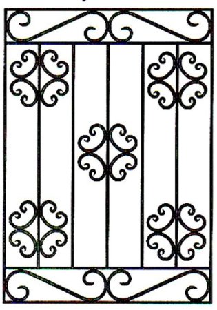 Орнаменты из металлических прутьев