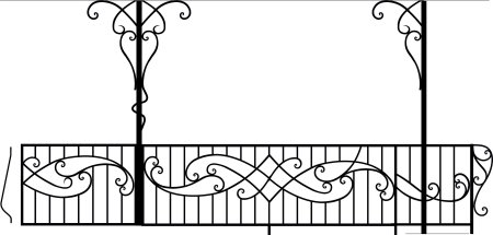 Кованые ограждения рисунок