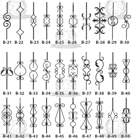 Эскизы для холодной ковки с размерами