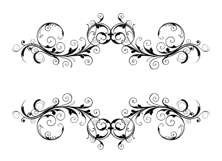 Вензеля для декупажа монохром