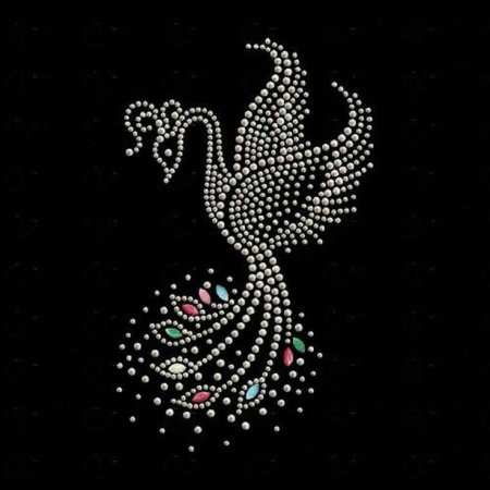 Птица из страз