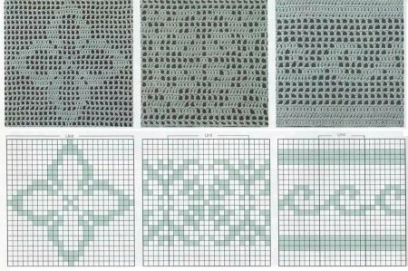 Филейные узоры крючком схемы геометрические