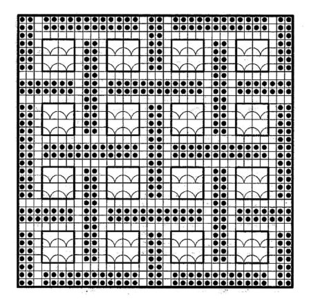 Геометрические филейные узоры