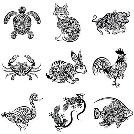 Орнамент животные