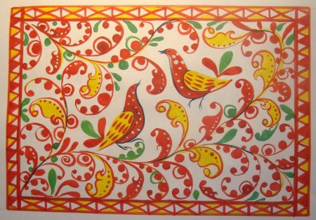 Северодвинская роспись ракульская