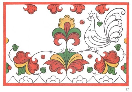 Узоры Северной Двины пермогорская роспись